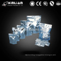 China OEM stand up zipper pouches in matt silver/plastic packaging bags